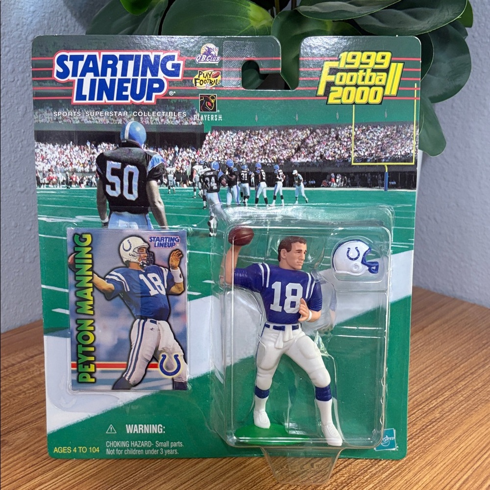 Peyton Manning Figure - Starting Lineup Blue & White - 1999 Football 2000